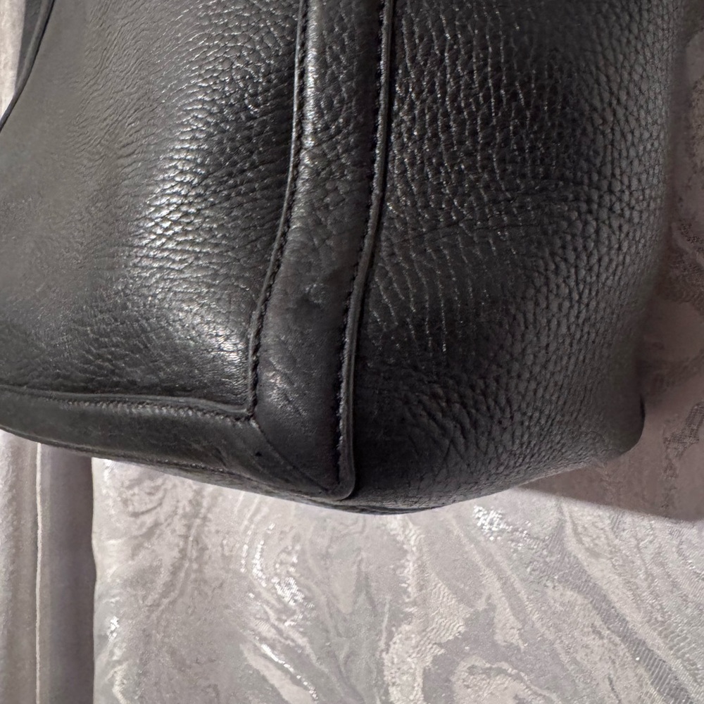 Tory Burch Black Leather Tote Bag - Picture 6 of 11